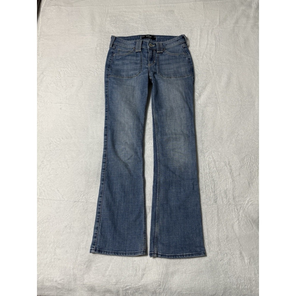 Hollister Low Rise Boot Jeans Womens 27x28‎ Blue Stretch Denim Bootcut